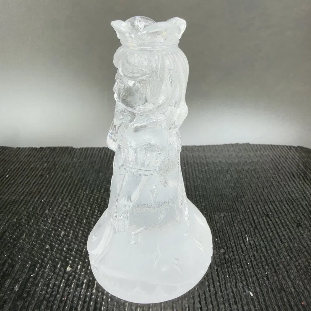Vintage Princess House Glass Queen of Diamonds Glass Figurine Clear‎ Crystal VTG